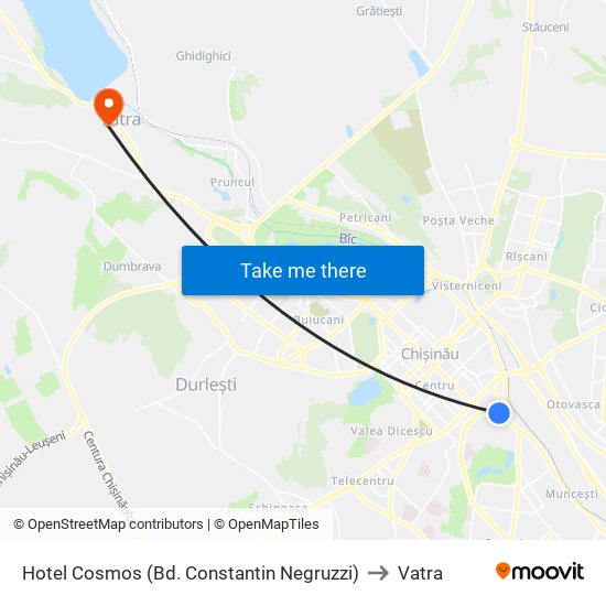 Hotel Cosmos (Bd. Constantin Negruzzi) to Vatra map