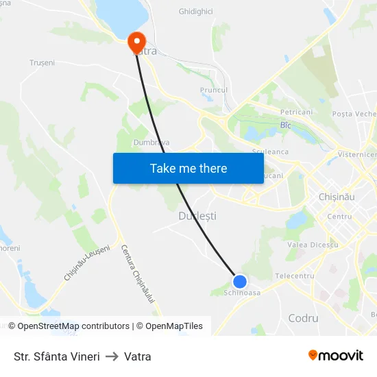 Str. Sfânta Vineri to Vatra map