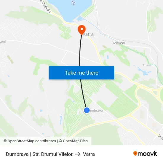 Dumbrava | Str. Drumul Vilelor to Vatra map