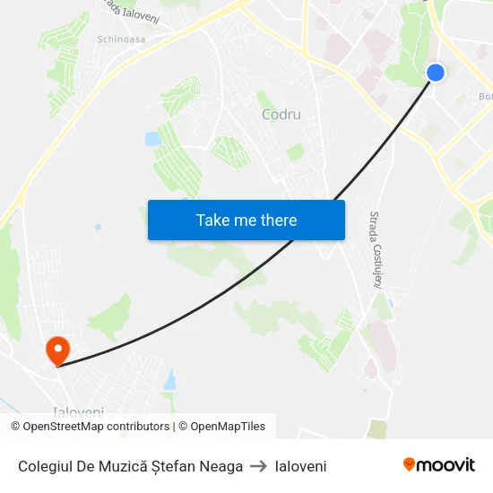 Colegiul De Muzică Ștefan Neaga to Ialoveni map