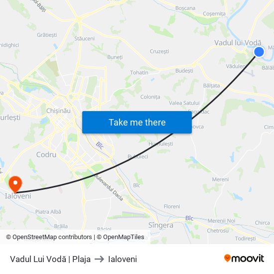 Vadul Lui Vodă | Plaja to Ialoveni map