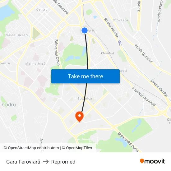 Gara Feroviară to Repromed map