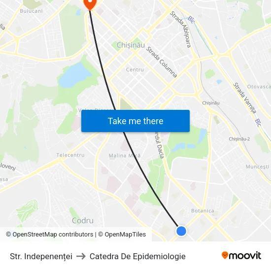Str. Indepenenței to Catedra De Epidemiologie map