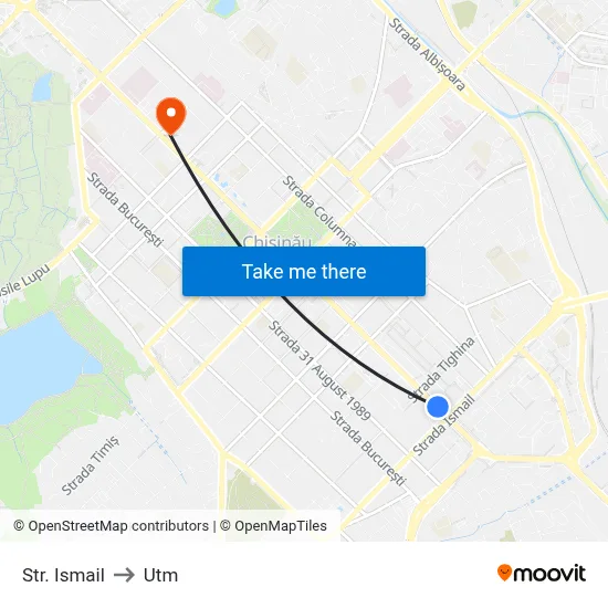 Str. Ismail to Utm map