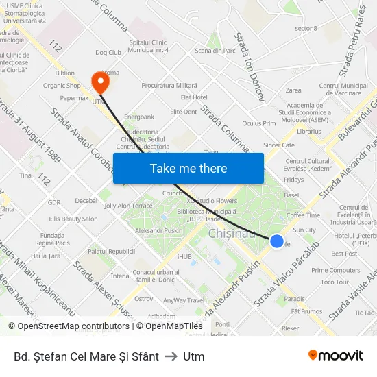 Bd. Ștefan Cel Mare Și Sfânt to Utm map