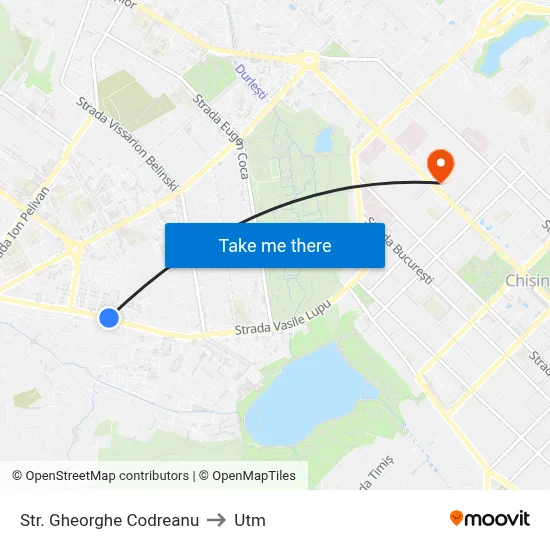 Str. Gheorghe Codreanu to Utm map