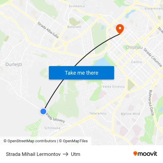 Strada Mihail Lermontov to Utm map