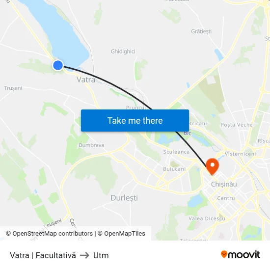 Vatra | Facultativă to Utm map