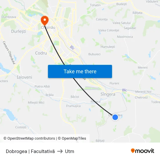 Dobrogea | Facultativă to Utm map