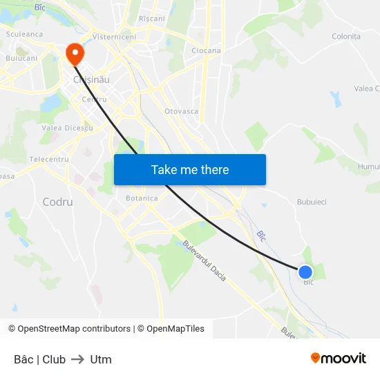 Bâc | Club to Utm map