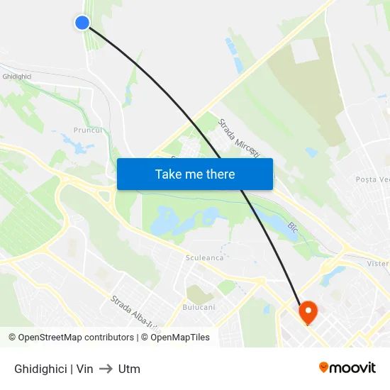 Ghidighici | Vin to Utm map