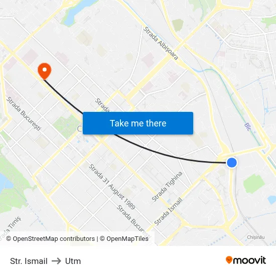 Str. Ismail to Utm map