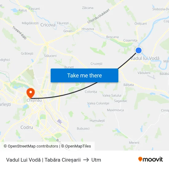 Vadul Lui Vodă | Tabăra Cireșarii to Utm map
