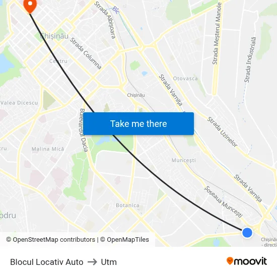 Blocul Locativ Auto to Utm map
