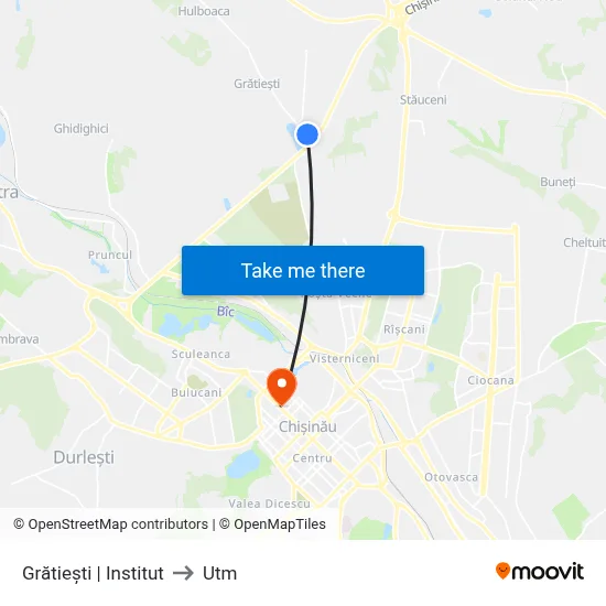 Grătiești | Institut to Utm map