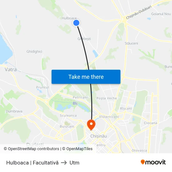 Hulboaca | Facultativă to Utm map