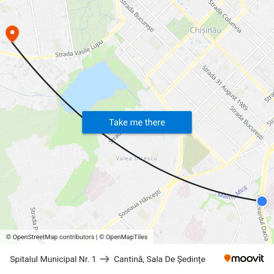 Spitalul Municipal Nr. 1 to Cantină, Sala De Ședințe map