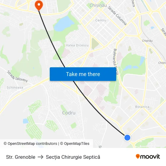 Str. Grenoble to Secția Chirurgie Septică map