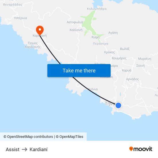 Assist to Kardianí map