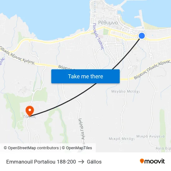 Emmanouil Portaliou 188-200 to Gallos map
