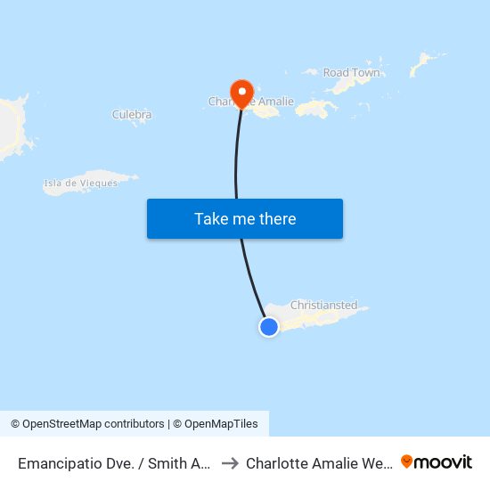 Emancipatio Dve. / Smith Ave. to Charlotte Amalie West map