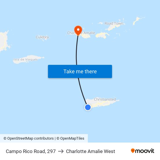 Campo Rico Road, 297 to Charlotte Amalie West map