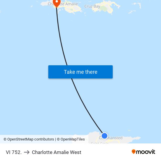 VI 752. to Charlotte Amalie West map