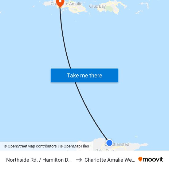 Northside Rd. / Hamilton Dve. to Charlotte Amalie West map
