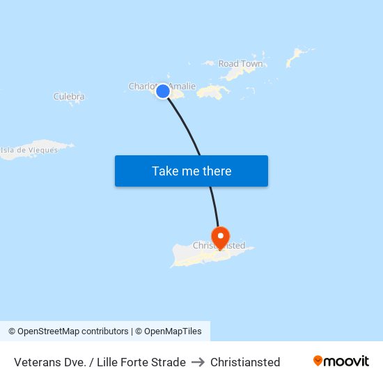 Veterans Dve. / Lille Forte Strade to Christiansted map