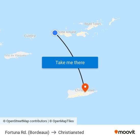 Fortuna Rd. (Bordeaux) to Christiansted map