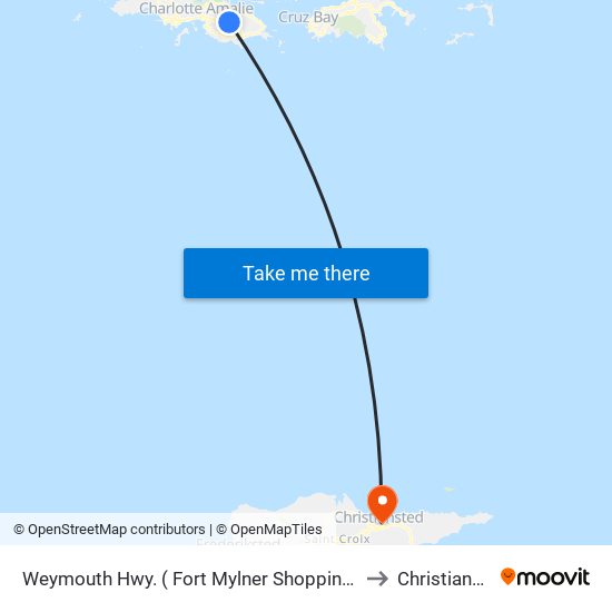 Weymouth Hwy. ( Fort Mylner Shopping Center) to Christiansted map