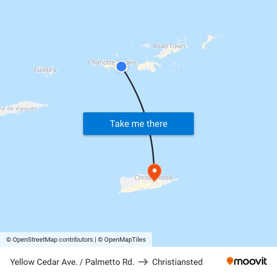 Yellow Cedar Ave. / Palmetto Rd. to Christiansted map