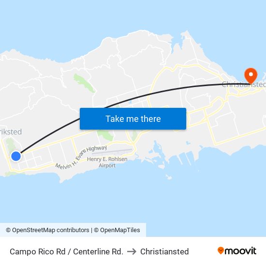 Campo Rico Rd / Centerline Rd. to Christiansted map