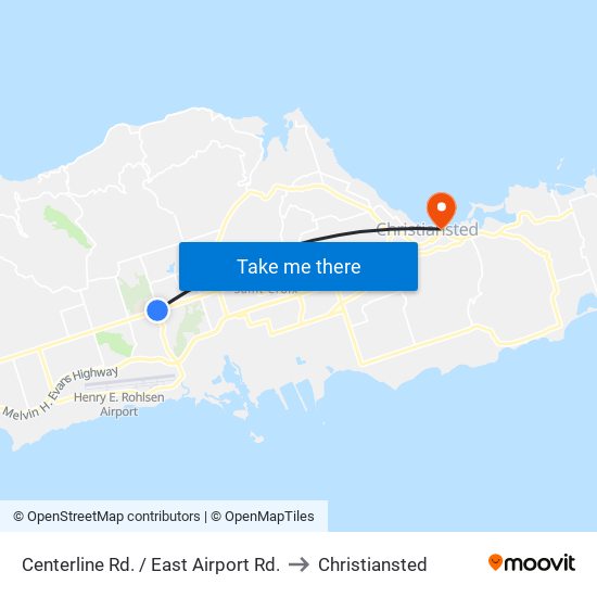 Centerline Rd. / East Airport Rd. to Christiansted map