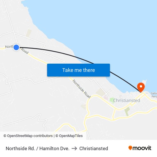 Northside Rd. / Hamilton Dve. to Christiansted map