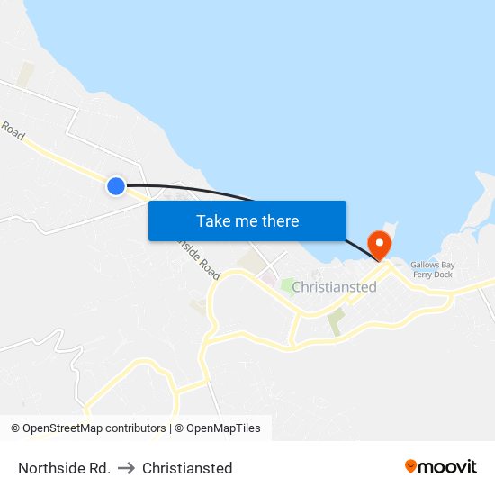 Northside Rd. to Christiansted map