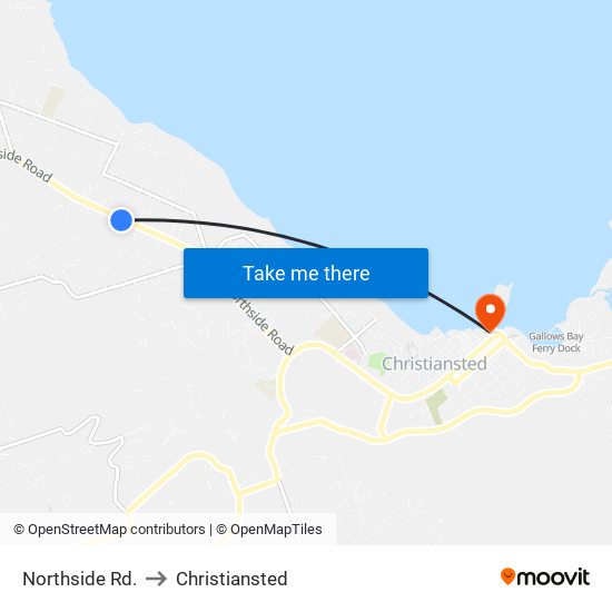 Northside Rd. to Christiansted map