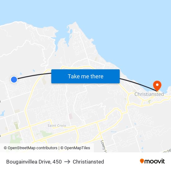 Bougainvillea Drive, 450 to Christiansted map