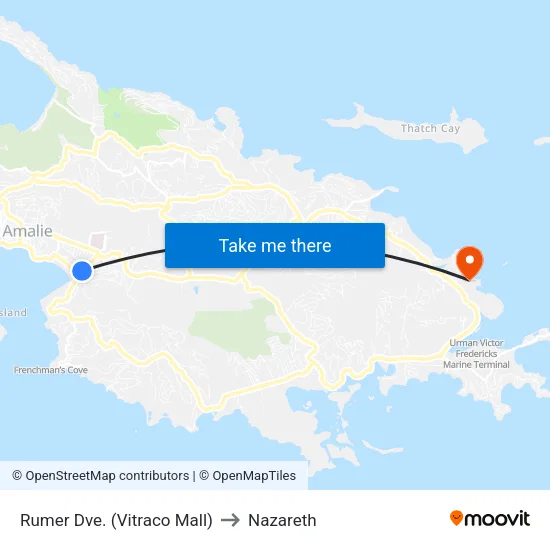 Rumer Dve. (Vitraco Mall) to Nazareth map