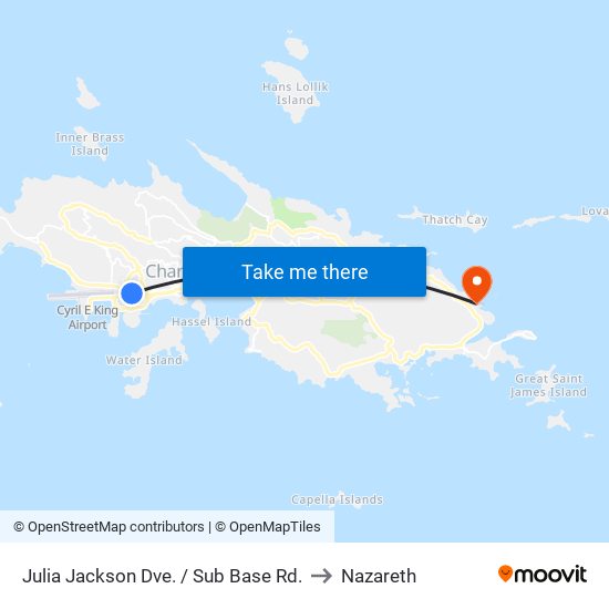 Julia Jackson Dve. / Sub Base Rd. to Nazareth map