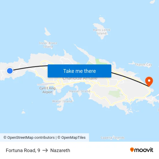 Fortuna Road, 9 to Nazareth map