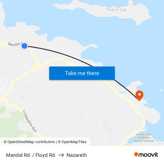 Mandal Rd. / Floyd Rd. to Nazareth map