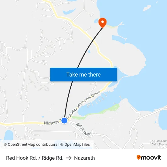 Red Hook Rd. / Ridge Rd. to Nazareth map