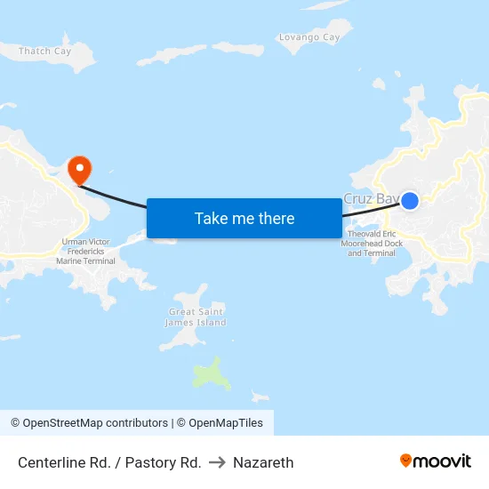 Centerline Rd. / Pastory Rd. to Nazareth map