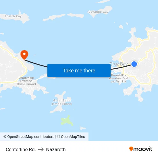 Centerline Rd. to Nazareth map