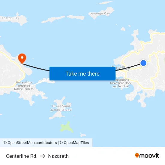 Centerline Rd. to Nazareth map
