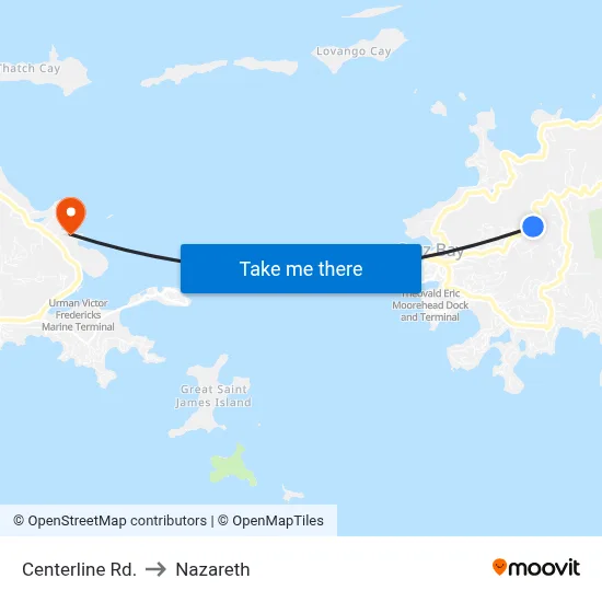 Centerline Rd. to Nazareth map