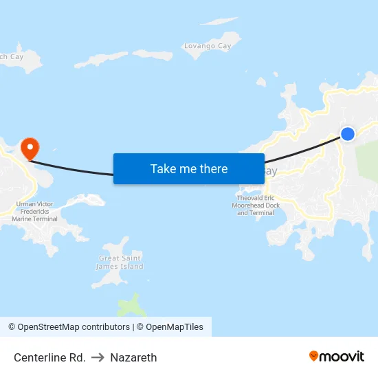 Centerline Rd. to Nazareth map