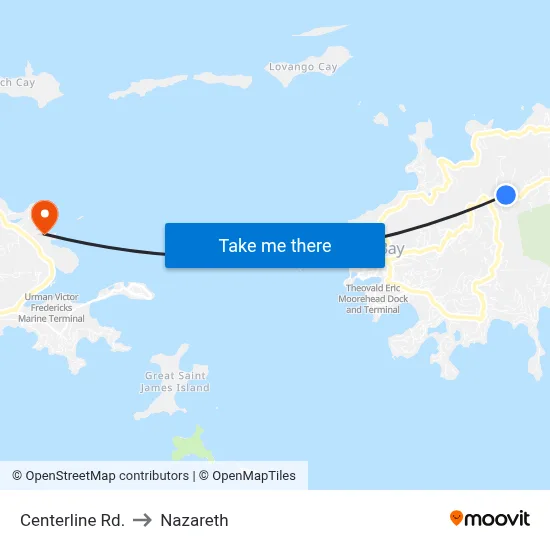 Centerline Rd. to Nazareth map