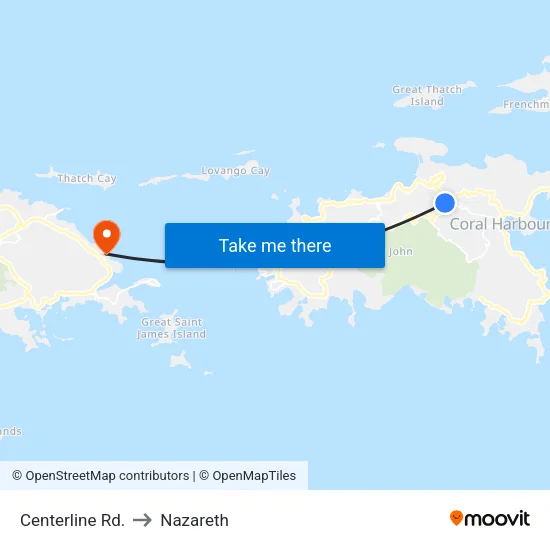 Centerline Rd. to Nazareth map
